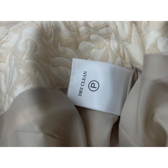 Coldwater Creek Ivory Floral Embossed Sheath Dress Size P10 - Picture 10 of 10